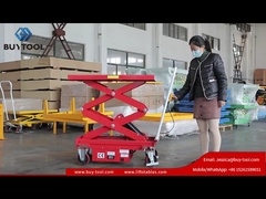 Electric Hydraulic Mobile Scissor Lift Table Steel 500kg