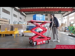 Mobile Hydraulic Lift Platform Motorized For Warehouse