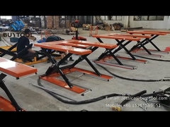 Low-Profile Powered Lift Table E Shape For Warehouse