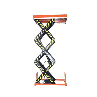 Triple Scissor Hydraulic Lift Table 500kg 3000 Lb Capacity Anti Pinch