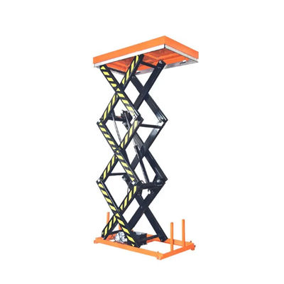 Triple Scissor Hydraulic Lift Table 500kg 3000 Lb Capacity Anti Pinch