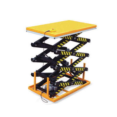 Warehouse Mobile Hydraulic Lift Platform 2m Small Motorized Scissor Lift