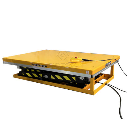 350kg Hydraulic Electric Mobile Double Scissor Lift Table Cart 70" Max Height