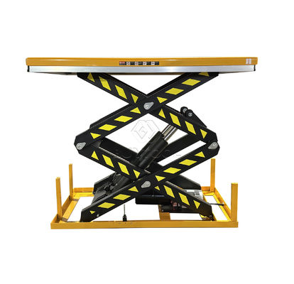350kg Hydraulic Electric Mobile Double Scissor Lift Table Cart 70" Max Height