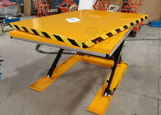 Manual Hydraulic Lift Table 1000 Lbs Manual Scissor Lift Platform Rotary Table  51" X 51" Inch