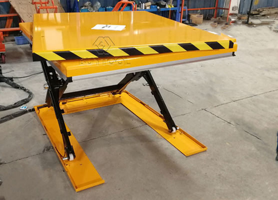 Manual Hydraulic Lift Table 1000 Lbs Manual Scissor Lift Platform Rotary Table  51" X 51" Inch