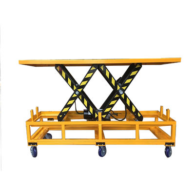 6 Wheeler 2200lbs  1500 Lbs 1000 Lb Electric Lift Table Cart Large