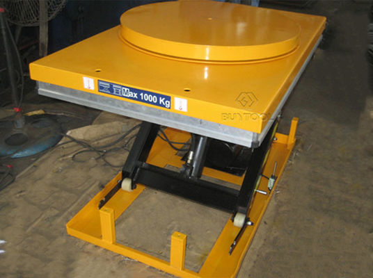 Powered Motorized Rotating Pallet Lift Table 100kg Rotary Round Stage Platform 360 Degree