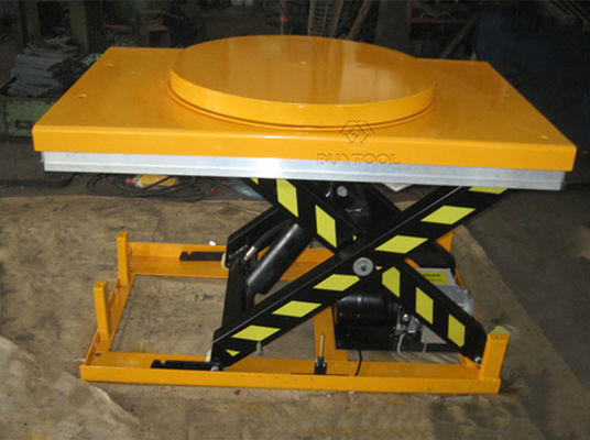 Powered Motorized Rotating Pallet Lift Table 100kg Rotary Round Stage Platform 360 Degree