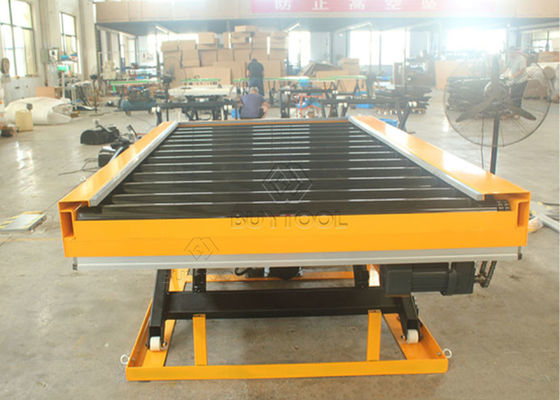24 X 36 Manual Small Stationary Lift Table 1000kg 2200lbs Power Roller Rubber Coated