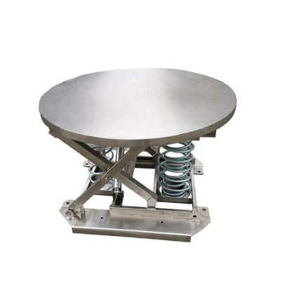 2 Ton 2000kg 4000 Lb Turntable-Top Electric Stationary Lift Tables Spring Loaded Pallet Lift Tables
