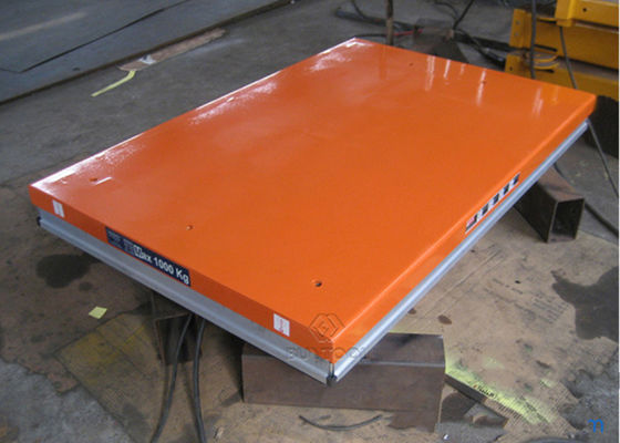 Mobile Single Scissor Stationary Lift Table 150kg 500kg 2000 Lbs With Safety Bellows Covers