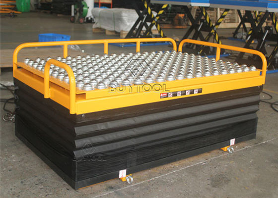 Rolling Ball Stationary Lift Table 300kg 350kg With Integrated Pop Up Ball Transfer Table