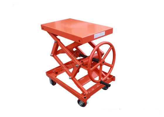 1190mm Height Ball Screw Scissor Lift Table Truck Without Hydraulic Pump Mobile Lift Carts