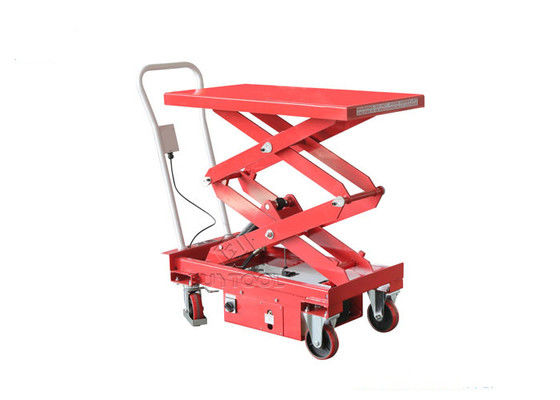 Electric Hydraulic 500kg Mobile Scissor Lift Table Alloy Steel
