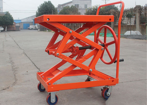 Triple Scissor Mobile Hydraulic Lift Table 770-Lb Capacity