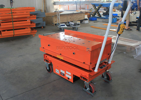 light duty manual mobile scissor lift table 1500mm Electric Ball Platform Transfer