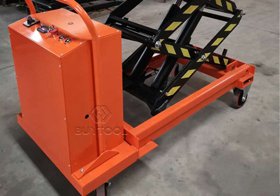 Turntable Long-Table Top Foot-Operated Mobile Lift Tables 750kg 230mm DC Power Semi Electric