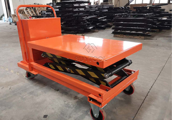 Turntable Long-Table Top Foot-Operated Mobile Lift Tables 750kg 230mm DC Power Semi Electric