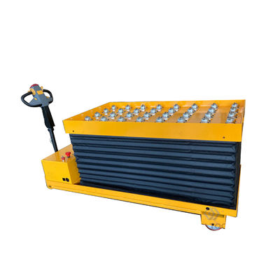 Portable Mobile Hydraulic Scissor Lifting Platform With Skirt Protection 1020x610mm