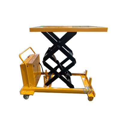Electric Battery Powered Mobile Scissor Lift Table Workbench 500kg 1400mm Height
