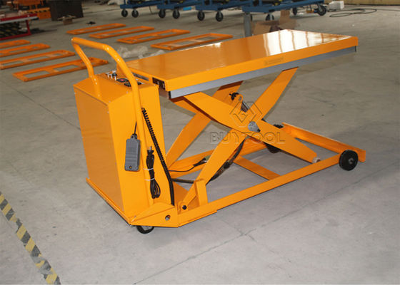 800w Small Portable Scissor Lift Jack Mobile Hydraulic Platform 916x610mm