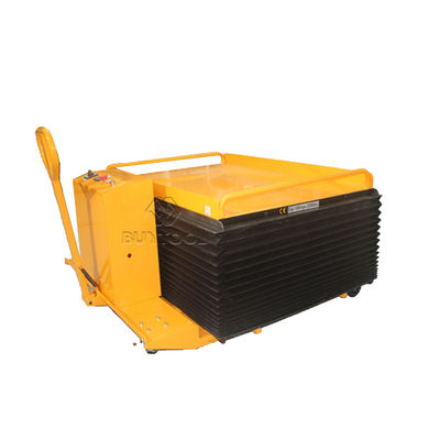 2000lbs  1 Ton Battery Powered Mobile Lift Tables Cart Hydraulic 1400x1000mm
