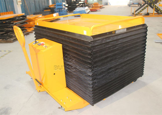 2000lbs  1 Ton Battery Powered Mobile Lift Tables Cart Hydraulic 1400x1000mm