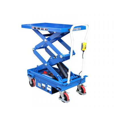 ES30D ES50D ES80D 1100lbs Mobile Lift Tables Double Scissors Electric 0.5t