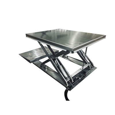 Stainless Steel Low Profile Scissor Lift Table For Food Medical Industry