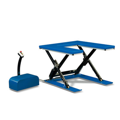 1500kg Low Profile Lift Tables Hydraulic Mechanical Lift Table With Dock Leveler Device