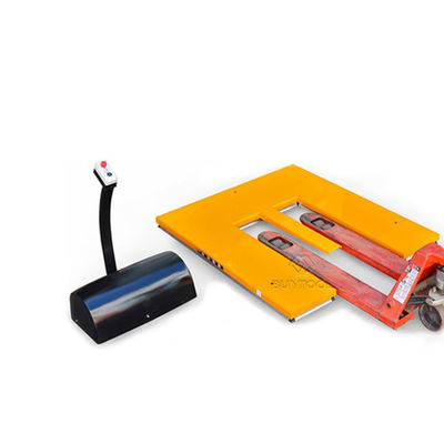 1000kg E Shape Low Profile Lift Table Electric Hydraulic Scissor Lifter