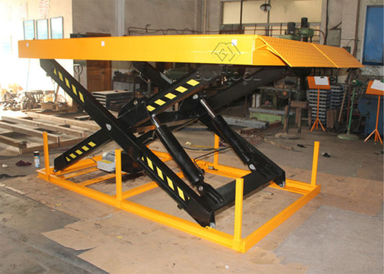 1500 Kg 10000 Lb Stationary Scissor Lift Table Forklift Truck Hydraulic Lifter Dock
