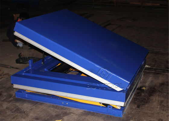 1300x850mm Warehouse Stationary Lift Table With Tilt Cargo Lifting