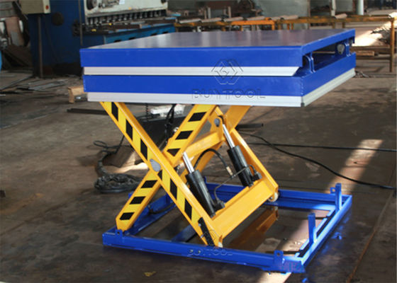 1300x850mm Warehouse Stationary Lift Table With Tilt Cargo Lifting
