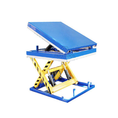 1300x850mm Warehouse Stationary Lift Table With Tilt Cargo Lifting