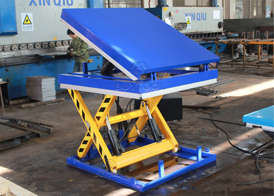 1300x850mm Warehouse Stationary Lift Table With Tilt Cargo Lifting