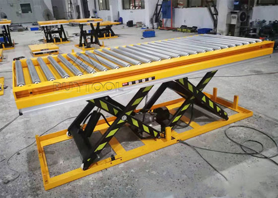 300 Kg 500kg Roller Lift Table Electric Lift Scissor Lift Table 2000 Lb Galvanized Roller