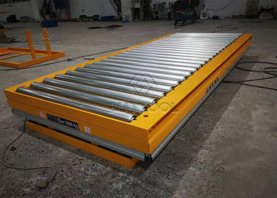 300 Kg 500kg Roller Lift Table Electric Lift Scissor Lift Table 2000 Lb Galvanized Roller