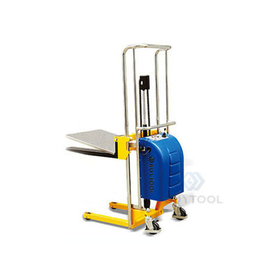 Battery Operated Portable Forklift Pallet Stacker Truck Hand Lift 400kg Capacity
