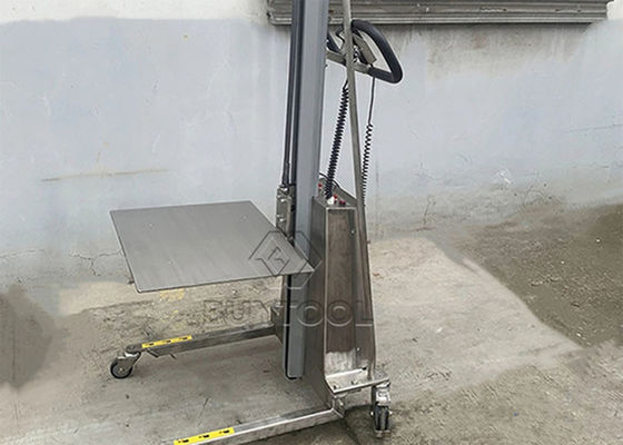 Fork Hydraulic Stacker Lift Truck Platform 304 Stainless Steel Electric Work Positioner