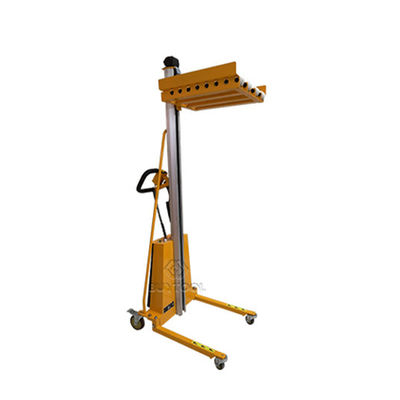 Low Profile Bale Barrel Pallet Hydraulic Stacker Lifters Platform Roller For Hi Rise 470x600mm