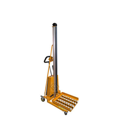 Low Profile Bale Barrel Pallet Hydraulic Stacker Lifters Platform Roller For Hi Rise 470x600mm