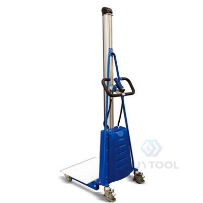 Automatic Hydraulic Stacker Handling Tools Electric Work Positioner Lift Truck 550lb Capacity