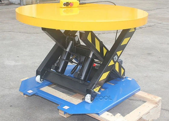 Manual Shrink Wrap Turntable For Wrapping Pallet Wrapper Safety Adjustable 2200lbs