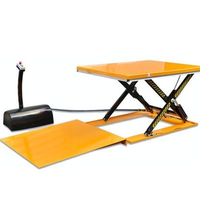 Hydraulic Scissor Auto Pallet Lift Table With Ramp 1600x1140mm
