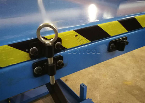 Small Manual Lift Table Single Scissor Low Profile Rotary Hydraulic Foot Pump Lift Table 2350x1300mm