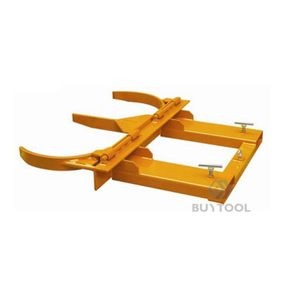 Double Barrel Single Fork Mounted Forklift Drum Gripper Handling Attachments 1500lbs