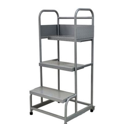 Supermarket Movable Easy Climb Rolling Platform Ladders 3 Steps High Stability
