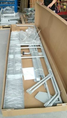 150kg 130 Kg  4 Step Industrial Step Ladder Steel Rolling Ladder For Building Construction 8 Feet 10 Feet